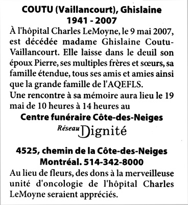 Avis de décès